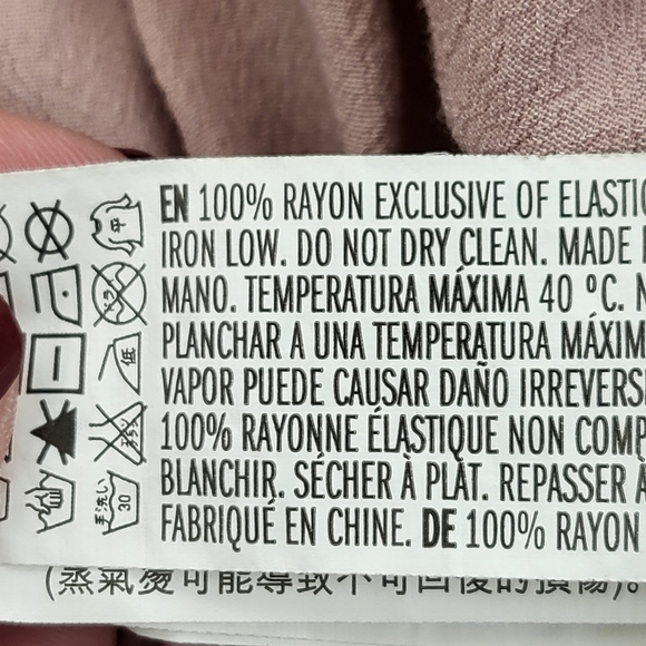 Forever 21 Gingham Off The Shoulder Crop Top Ling Sleeve Pink Size XL - Picture 4 of 8